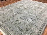 Turkey Hand Knotted Oriental Rug Fine Imperial Turkish Oushak Oriental Area Rug 8'x9'10