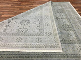 Turkey Hand Knotted Oriental Rug Fine Imperial Turkish Oushak Oriental Area Rug 8'x9'10