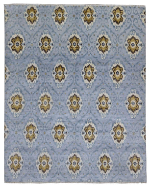 Turkey Hand Knotted Oriental Rug Fine Semi-Antique Turkish Oushak Hand-Knotted Oriental Rug 8' x 9'9