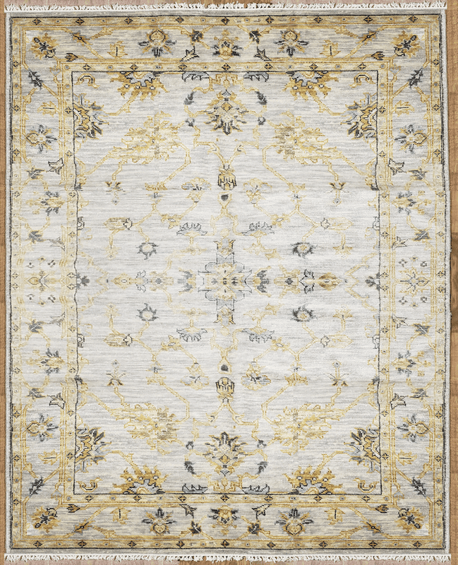 Turkey Hand Knotted Oriental Rug Fine Turkish Oushak Hand-Knotted Oriental Area Rug 6' X 9'4