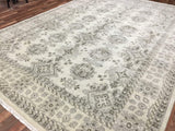 Turkey Hand Knotted Oriental Rug Rare Fine Imperial Turkish Oushak Rug 8'9x12'