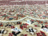 Uzbekistan Rug Hand Knotted Oriental Rug 6'6x9'8 Fine Silk Mahi Tabriz Area Rug