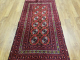 Uzbekistan Rug Hand Knotted Oriental Rug Fine Bukhara Oriental Rug 3'3X6'2