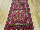 Uzbekistan Rug Hand Knotted Oriental Rug Fine Bukhara Oriental Rug 3'3X6'2