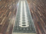Uzbekistan Rug Hand Knotted Oriental Rug Fine Royal Bukhara Oriental Runner 2'10x10'
