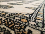 Uzbekistan Rug Hand Knotted Oriental Rug Fine Royal Bukhara Oriental Runner 2'7X10'