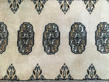 Uzbekistan Rug Hand Knotted Oriental Rug Fine Royal Bukhara Oriental Runner 2'7X10'