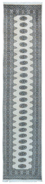 Uzbekistan Rug Hand Knotted Oriental Rug Fine Royal Bukhara Oriental Runner 2'7X10'