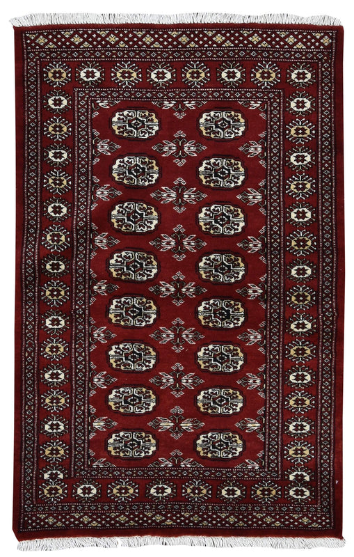 Uzbekistan Rug Hand Knotted Oriental Rug Pakistan Royal Bukhara Oriental Rug 3'2X5'