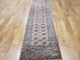 Uzbekistan Rug Hand Knotted Oriental Rug Royal Silk Bukhara Oriental Runner 2'8x10'6