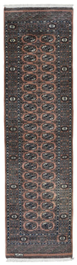 Uzbekistan Rug Hand Knotted Oriental Rug Royal Silk Bukhara Oriental Runner 2'8x10'6