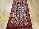 Uzbekistan Rug Hand Knotted Oriental Rug Semi Antique Persian Bukhara Rug 2'10X5'10