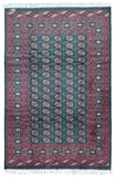 Uzbekistan Rug Hand Knotted Oriental Rug Signed Holiday Bukhara Oriental Rug 6'3 x 9'5