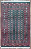 Uzbekistan Rug Hand Knotted Oriental Rug Signed Holiday Bukhara Oriental Rug 6'3 x 9'5