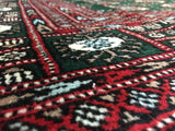 Uzbekistan Rug Hand Knotted Oriental Rug Signed Holiday Bukhara Oriental Rug 6'3 x 9'5