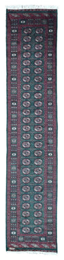 Uzbekistan Rug Hand Knotted Oriental Rug Signed Holiday Bukhara Oriental Runner 2'8 x 12'5
