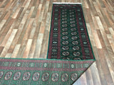Uzbekistan Rug Hand Knotted Oriental Rug Signed Holiday Bukhara Oriental Runner 2'8 x 12'5