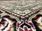 Uzbekistan Rug Hand Knotted Oriental Rug Very Fine Mahi Silk Tabriz Area Rug 8'x10'1