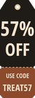 57% off with code TREAT57